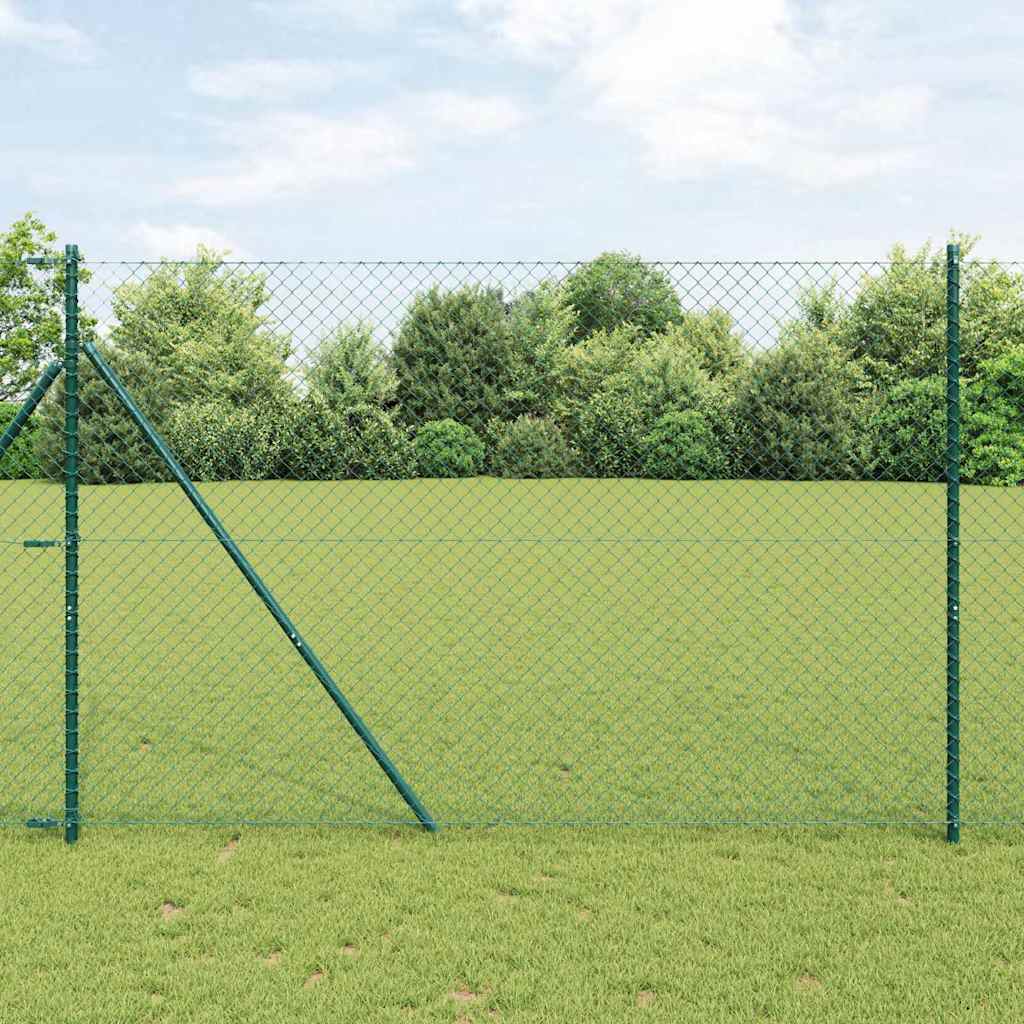 Vidaxl Zaunpfahl grün 10 x 1,6 m (40 x 40 mm Maschenweite)