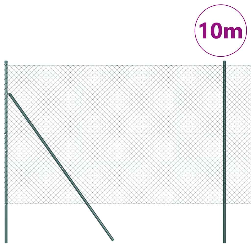 Vidaxl Zaunpfahl grün 10 x 1,6 m (40 x 40 mm Maschenweite)