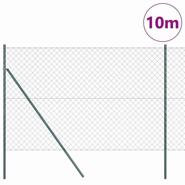 Vidaxl Zaunpfahl grün 10 x 1,6 m (60 x 60 mm Maschenweite)