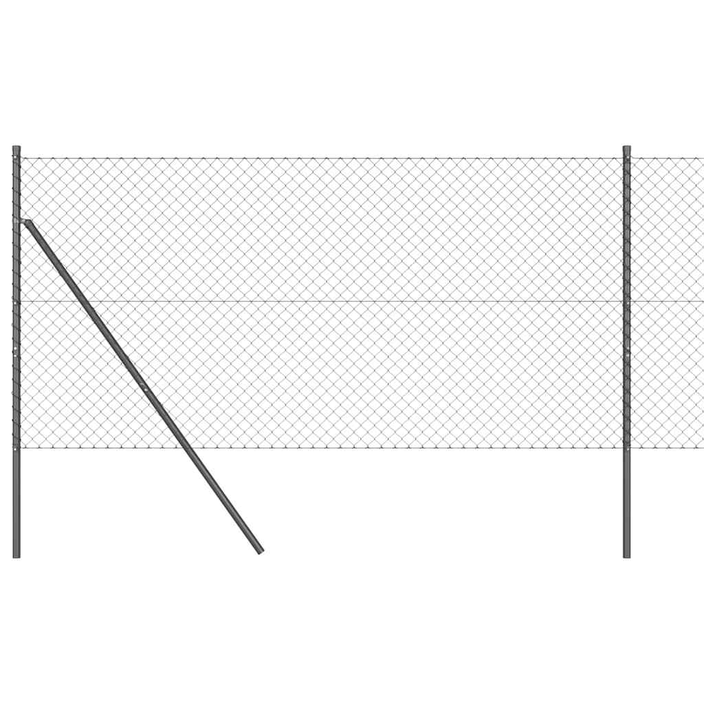 Vidaxl Zaunpfahl grau 10 x 1,2 m (40 x 40 mm Maschenweite)