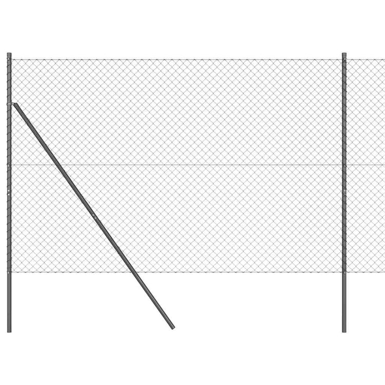 Vidaxl Zaunpfahl grau 10 x 1,5 m (40 x 40 mm Maschenweite)
