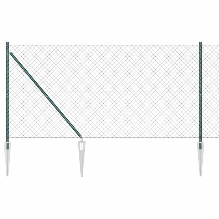 Vidaxl Zaunpfahl grün 10 x 1,2 m (40 x 40 mm Maschenweite)