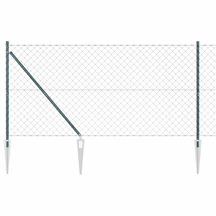 Vidaxl Zaunpfahl grün 10 x 1,4 m (60 x 60 mm Maschenweite)