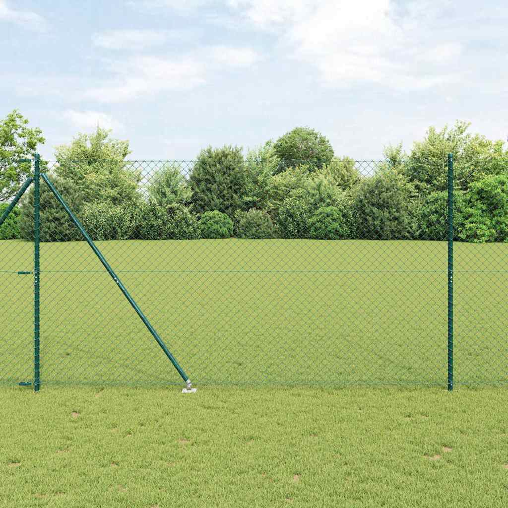 Vidaxl Zaunpfahl grün 10 x 1,5 m (60 x 60 mm Maschenweite)