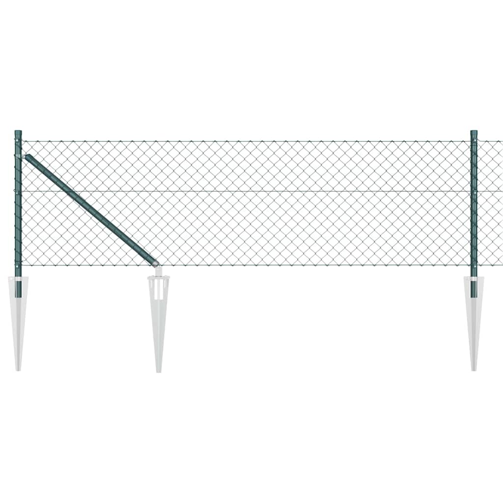 Vidaxl Zaunpfahl grün 25 x 0,4 m (60 x 60 mm Maschenweite)