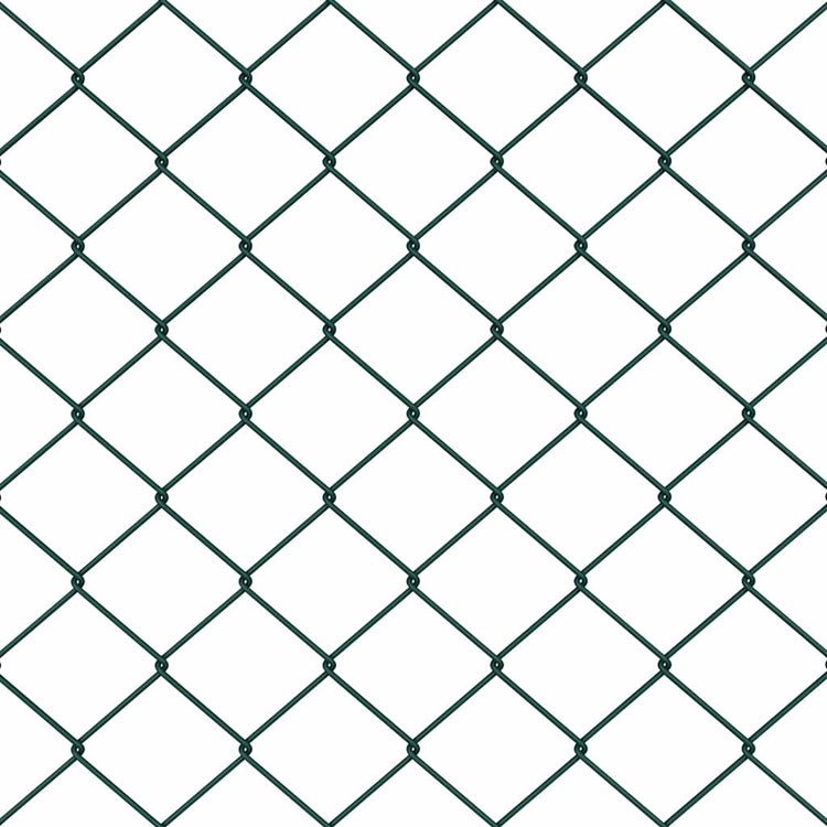 Vidaxl Zaunpfahl grün 10 x 1 m (40 x 40 mm Maschenweite) Stahl und PVC