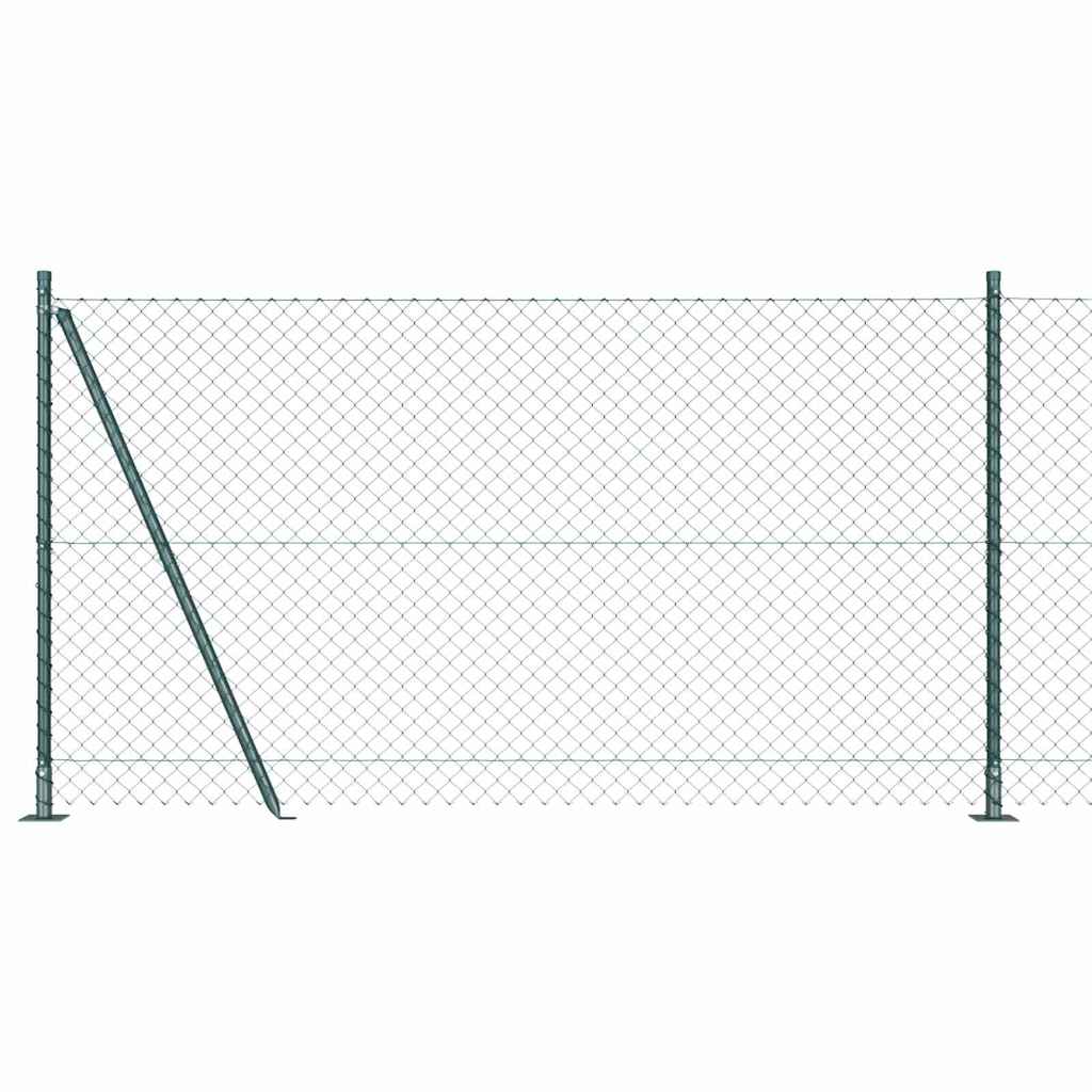 Vidaxl Zaunpfahl grün 10 x 1,2 m (40 x 40 mm Maschenweite)