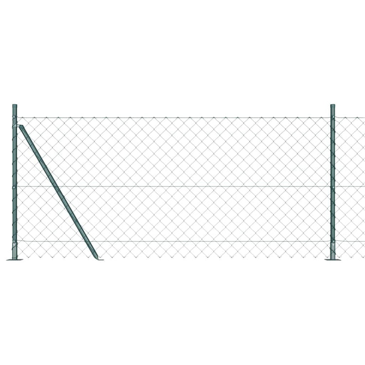 Vidaxl Zaunpfahl grün 10 x 0,8 m (60 x 60 mm Maschenweite)