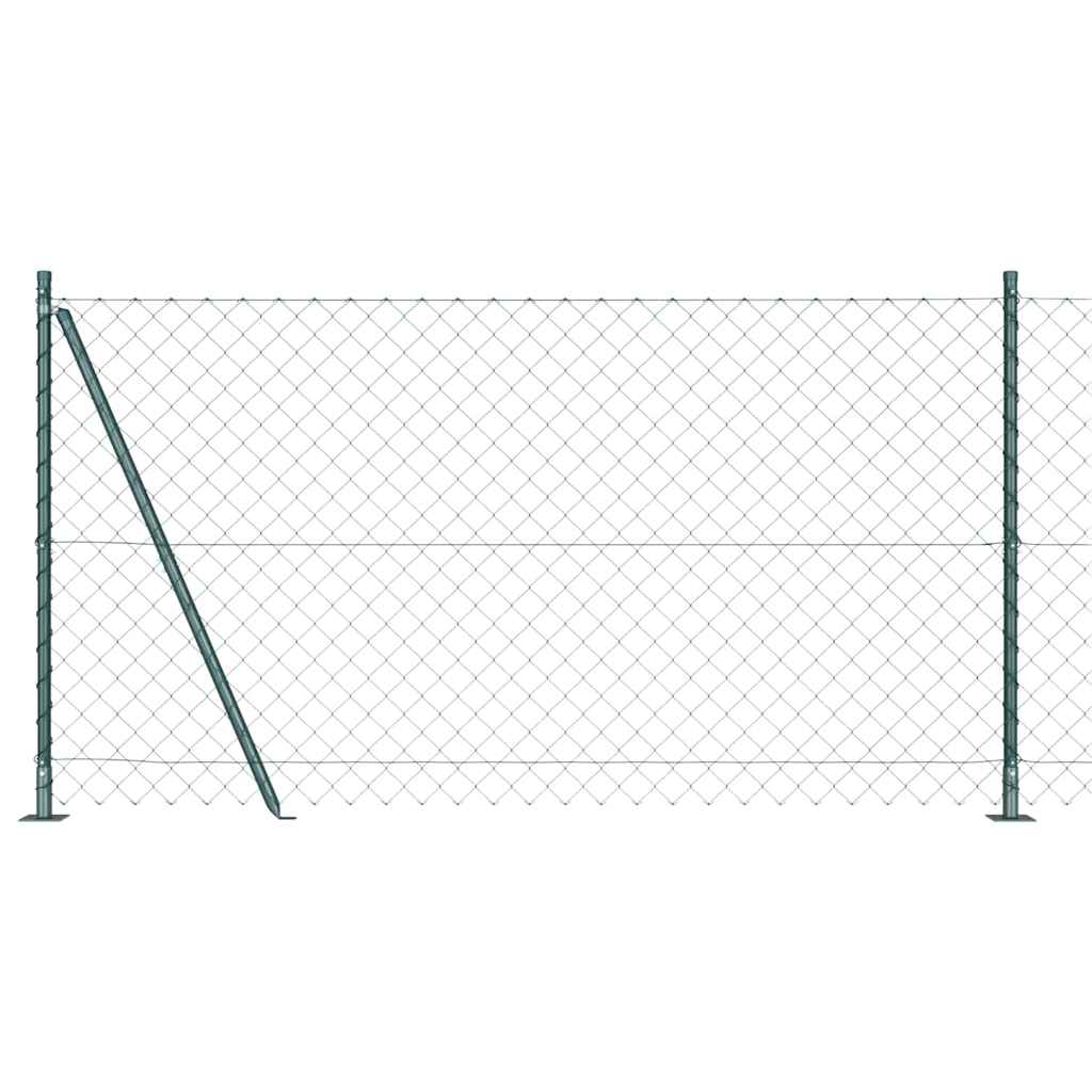 Vidaxl Zaunpfahl grün 10 x 1,2 m (60 x 60 mm Maschenweite)