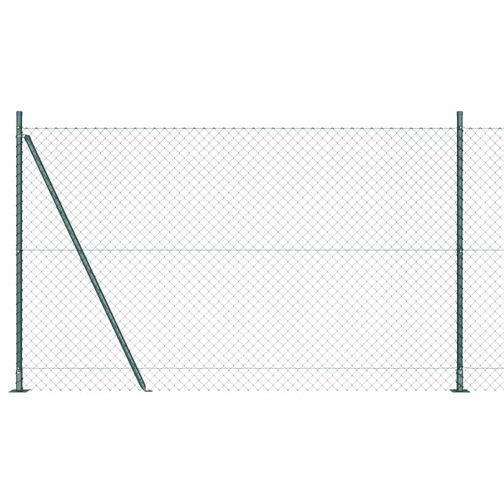Vidaxl Zaunpfahl grün 10 x 1,4 m (60 x 60 mm Maschenweite)