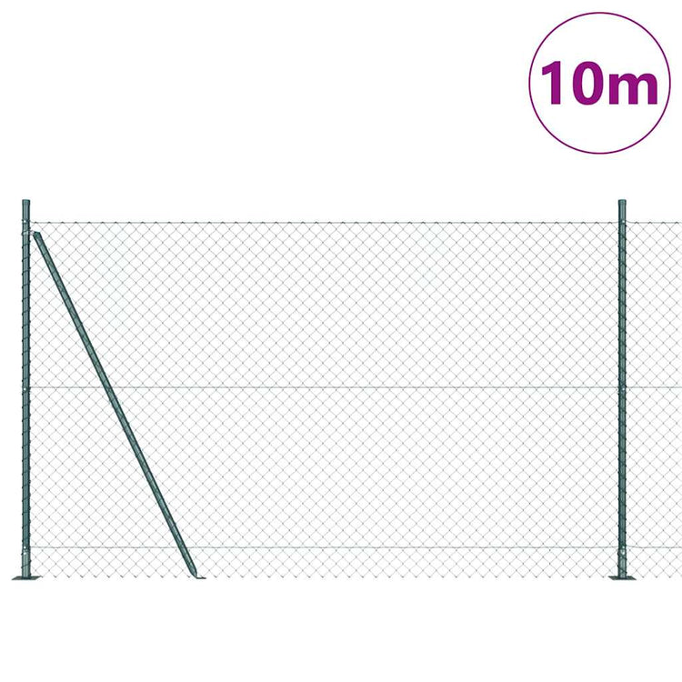 Vidaxl Zaunpfahl grün 10 x 1,4 m (60 x 60 mm Maschenweite)