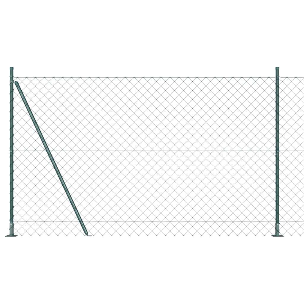 Vidaxl Zaunpfahl grün 10 x 1,5 m (60 x 60 mm Maschenweite)