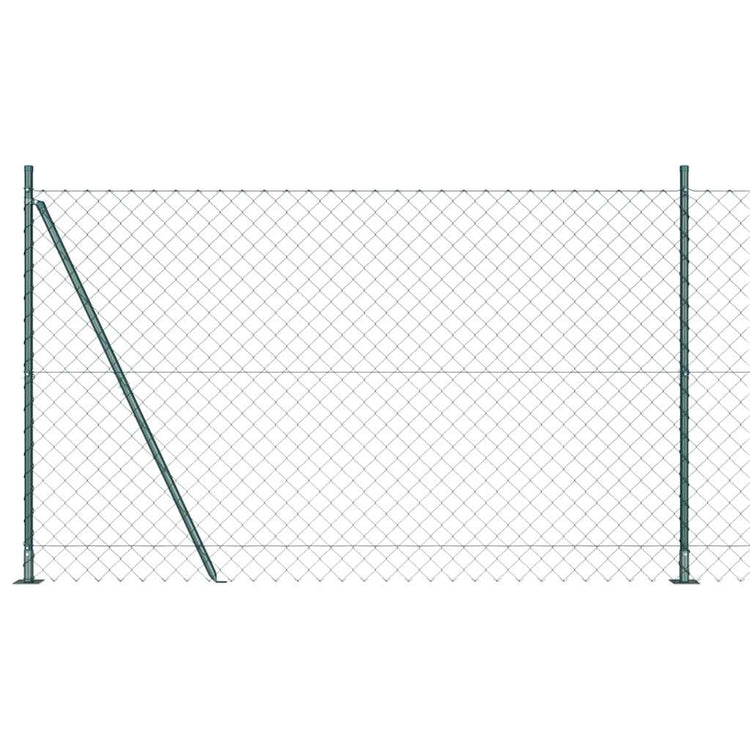 Vidaxl Zaunpfahl grün 10 x 1,5 m (60 x 60 mm Maschenweite)