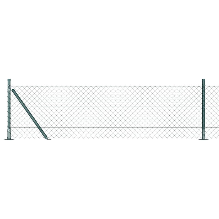 Vidaxl Zaunpfahl grün 25 x 0,4 m (40 x 40 mm Maschenweite)