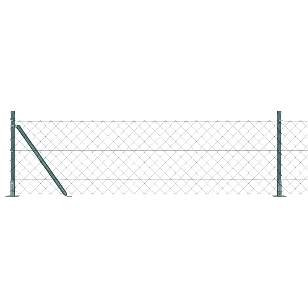 Vidaxl Zaunpfahl grün 25 x 0,6 m (60 x 60 mm Maschenweite)