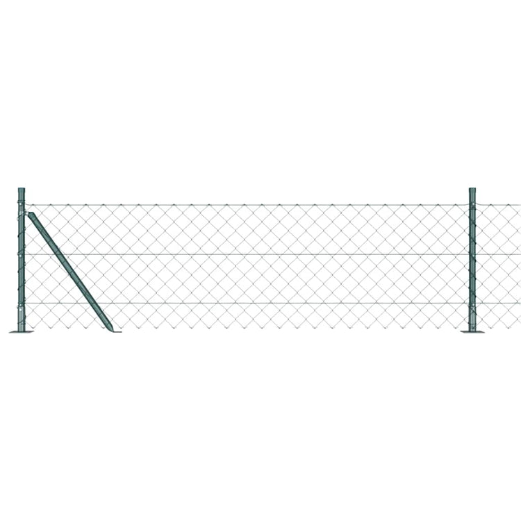 Vidaxl Zaunpfahl grün 25 x 0,6 m (60 x 60 mm Maschenweite)