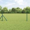 Vidaxl-Zaun mit Pfosten grün 0,8 x 10 m aus Stahl und PVC