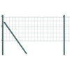 Vidaxxl-Zaun mit Pfosten grün 0,6 x 25 m aus Stahl und PVC
