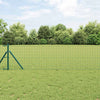 Vidaxxl-Zaun mit Pfosten grün 0,6 x 10 m aus Stahl und PVC