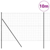 Vidaxl-Zaun mit Pfosten grau 1,5 x 10 m Stahl - afbeelding 3