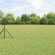 Vidaxl-Zaun mit Pfosten grau 0,6 x 10 m aus Stahl und PVC