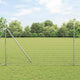 Vidaxl-Zaun mit Pfosten silber 1,6 x 10 m aus Stahl und PVC