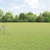 Vidaxl-Zaun mit Pfosten silber 0,8 x 10 m aus Stahl und PVC