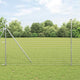 Vidaxl-Zaun mit Pfosten silber 1,5 x 10 m aus Stahl und PVC