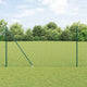Vidaxl-Zaun mit Pfosten grün 1,5 x 10 m aus Stahl und PVC