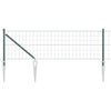 Vidaxxl-Zaun mit Pfosten grün 0,4 x 10 m aus Stahl und PVC