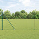 Vidaxxl Zaun mit Pfosten Grün 1,5 x 10 m Stahl