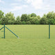 Vidaxxl-Zaun mit Pfosten grün 0,4 x 10 m aus Stahl und PVC