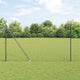 Vidaxl-Zaun mit Pfosten grau 1,5 x 10 m aus Stahl und PVC