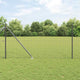 Vidaxl-Zaun mit Pfosten grau 1,2 x 10 m aus Stahl und PVC