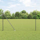 Vidaxl-Zaun mit Pfosten grau 1,5 x 10 m Stahl