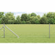 Vidaxxl Zaun mit Pfosten Silber 0,8 x 10 m Stahl