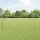 Vidaxxl Zaun mit Pfosten Silber 1 x 10 m Stahl