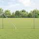 Vidaxxl Zaun mit Pfosten Silber 1,2 x 10 m Stahl
