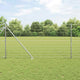 Vidaxxl Zaun mit Pfosten Silber 1 x 10 m Stahl