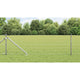 Vidaxxl Zaun mit Pfosten Silber 0,8 x 10 m Stahl