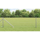 Vidaxxl Zaun mit Pfosten Silber 0,4 x 25 m Stahl