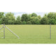 Vidaxxl Zaun mit Pfosten Silber 0,8 x 10 m Stahl