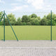 Vidaxl-Zaun mit Pfosten grün 1,5 x 10 m aus Stahl und PVC