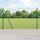 Vidaxl-Zaun mit Pfosten grün 1,6 x 10 m aus Stahl und PVC