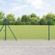 Vidaxxl-Zaun mit Pfosten grün 1 x 10 m aus Stahl und PVC