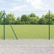Vidaxxl-Zaun mit Pfosten grün 1,4 x 10 m aus Stahl und PVC