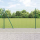 Vidaxxl Zaun mit Pfosten Grün 1,5 x 10 m Stahl