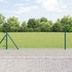 Vidaxxl-Zaun mit Pfosten grün 0,4 x 25 m aus Stahl und PVC