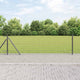 Vidaxl-Zaun mit Pfosten grau 0,6 x 10 m aus Stahl und PVC
