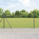 Vidaxl-Zaun mit Pfosten grau 1 x 10 m aus Stahl und PVC